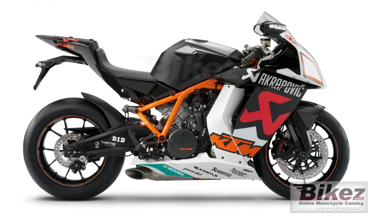 Big KTM 1190 rc8 r akrapovic picture and wallpaper from Bikez.com